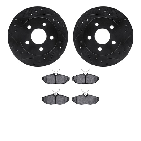 DFC 8302-54082 - PRO-KIT 3000 Drilled And Slotted Rear Brake Kit